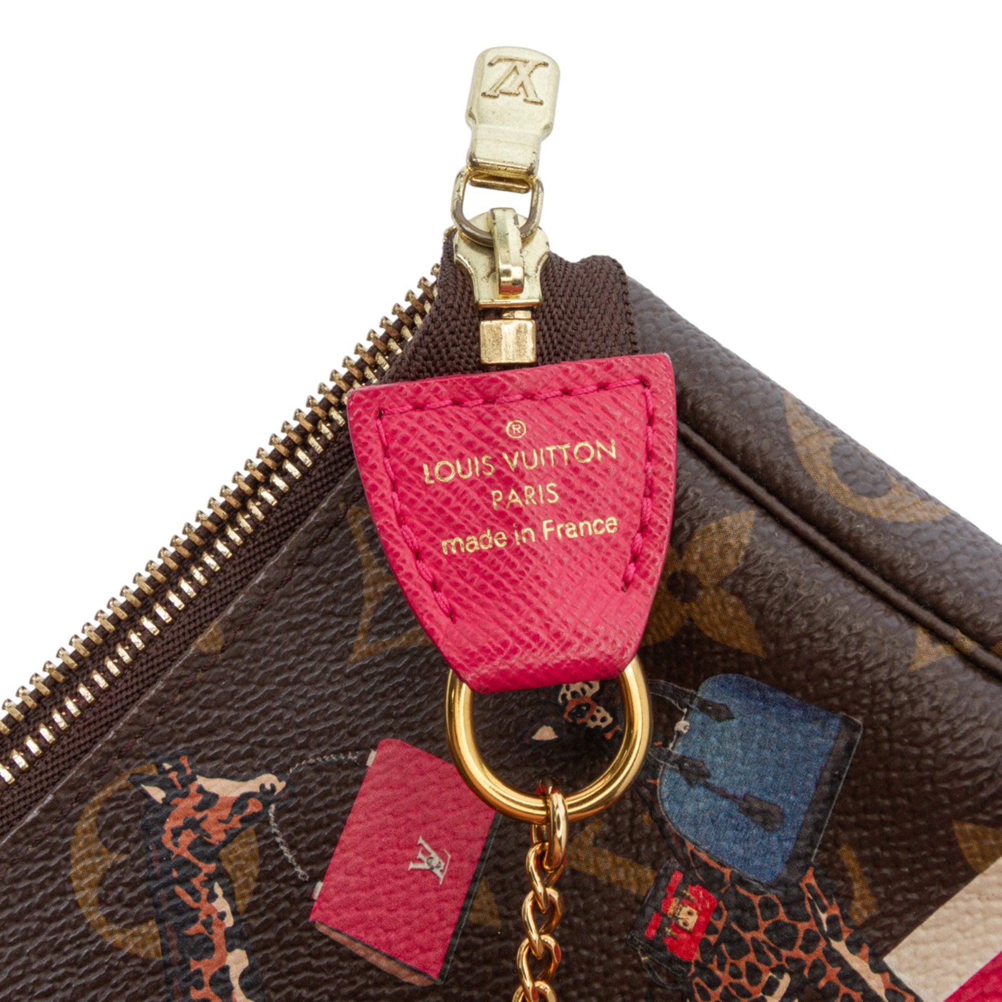 Monogram Giraffe Christmas Mini Pochette Accessoires