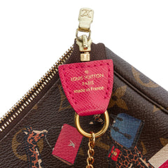 Monogram Giraffe Christmas Mini Pochette Accessoires