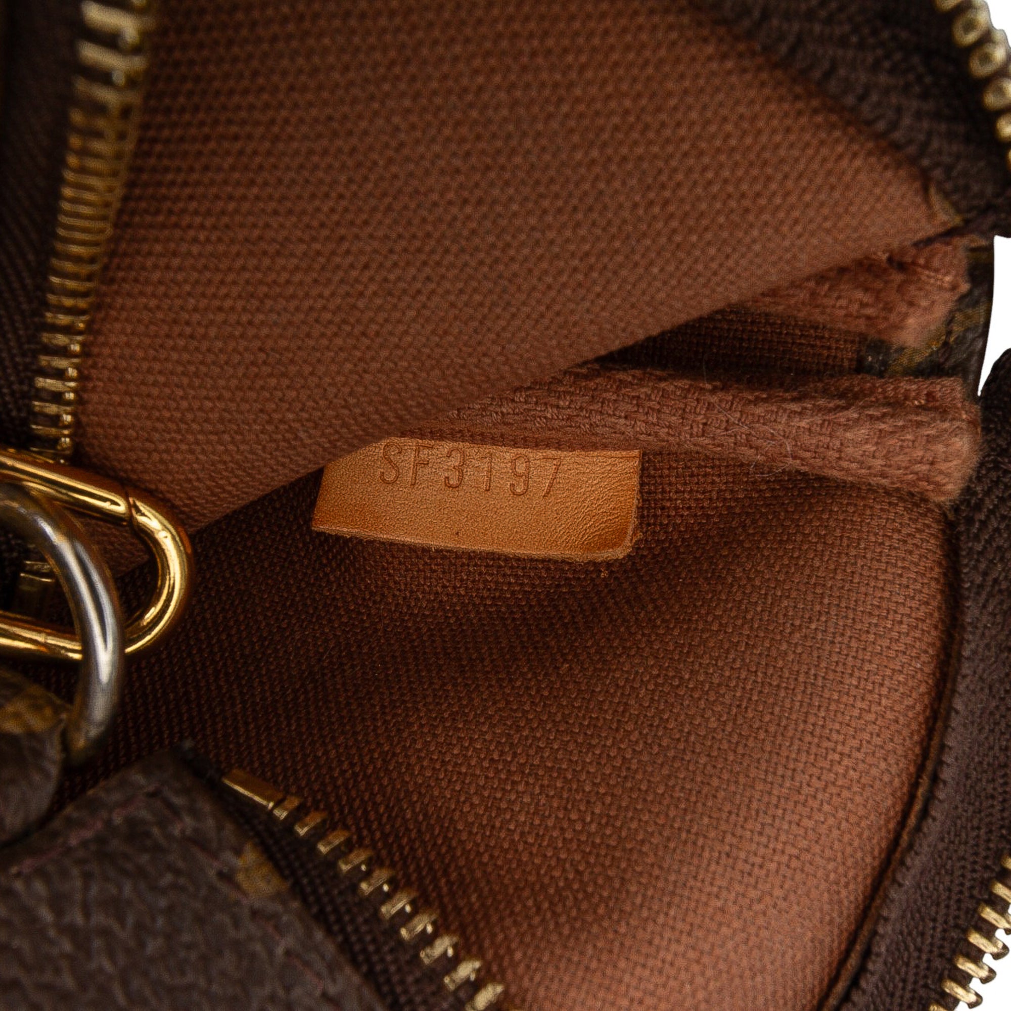Monogram Giraffe Christmas Mini Pochette Accessoires