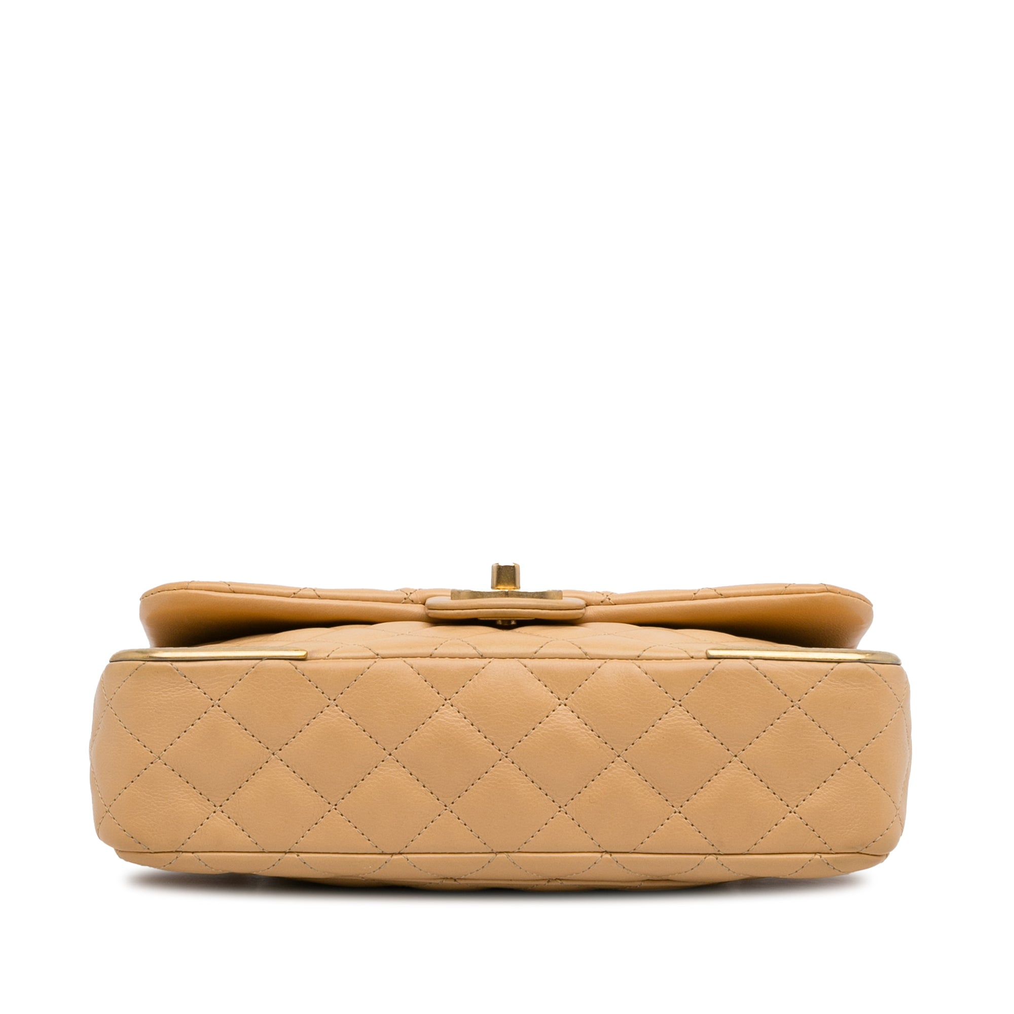 Medium Classic Lambskin Metal Edge Shoulder Bag