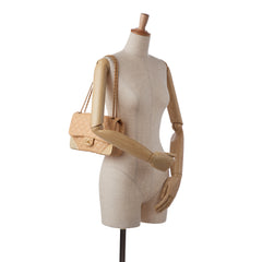 Medium Classic Lambskin Metal Edge Shoulder Bag
