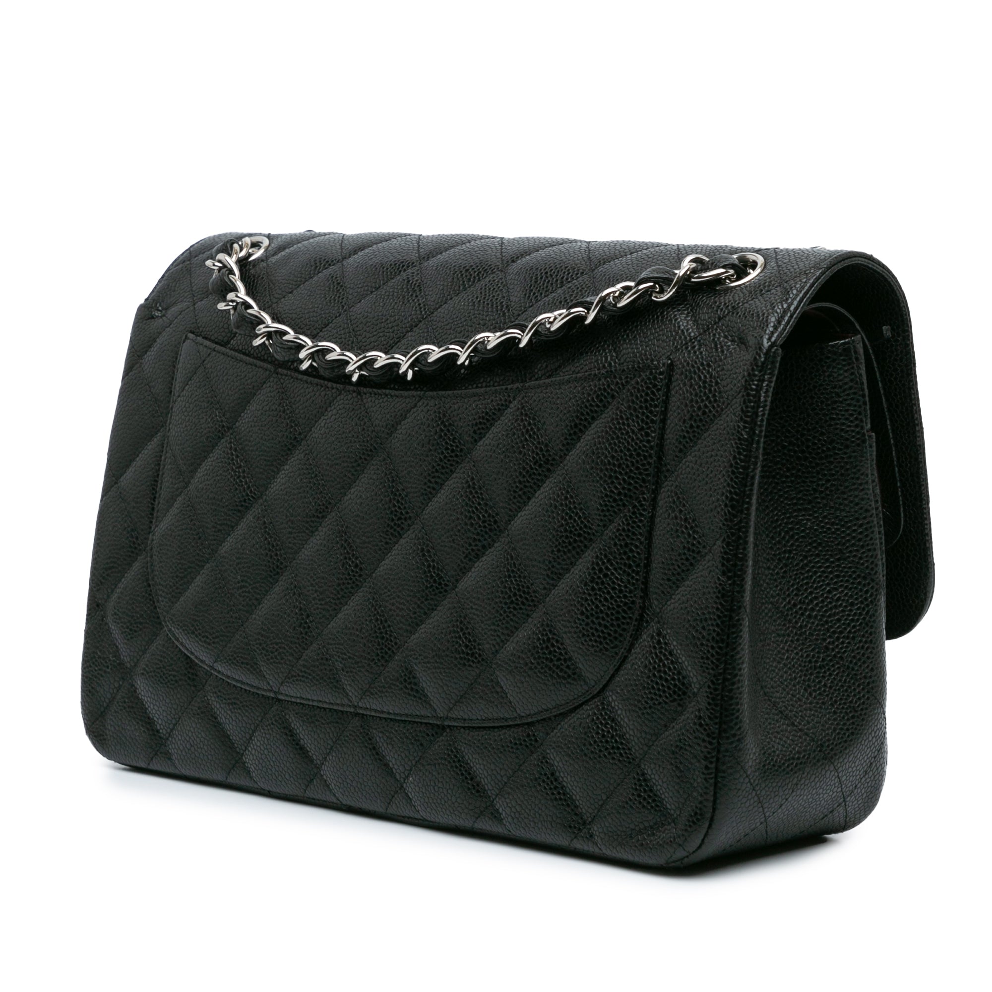 Jumbo Classic Caviar Double Flap
