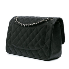 Jumbo Classic Caviar Double Flap