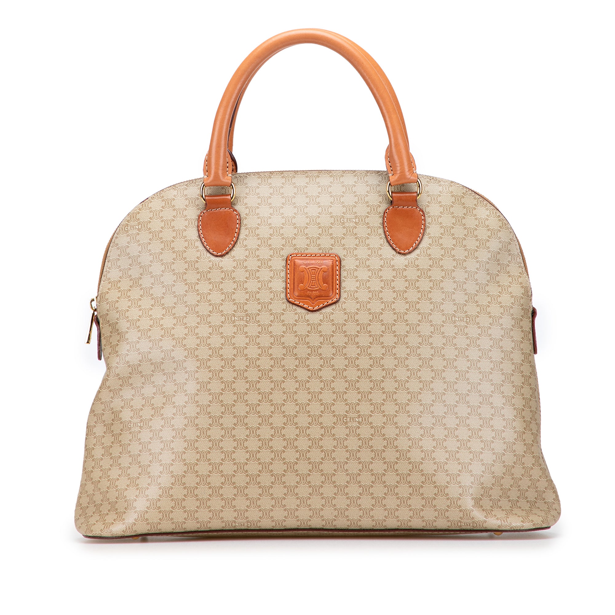 Macadam Coated Canvas Dome Handbag