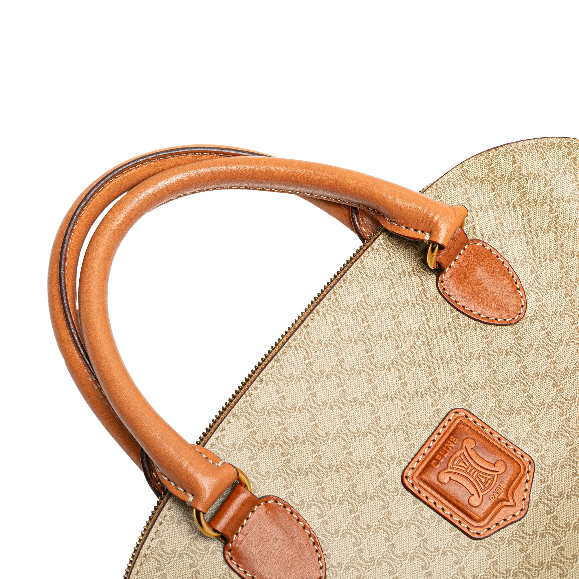 Macadam Coated Canvas Dome Handbag