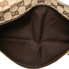 GG Canvas Double Pocket Belt Bag