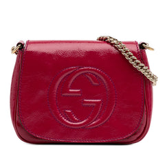 Small Patent Soho Chain Flap Crossbody