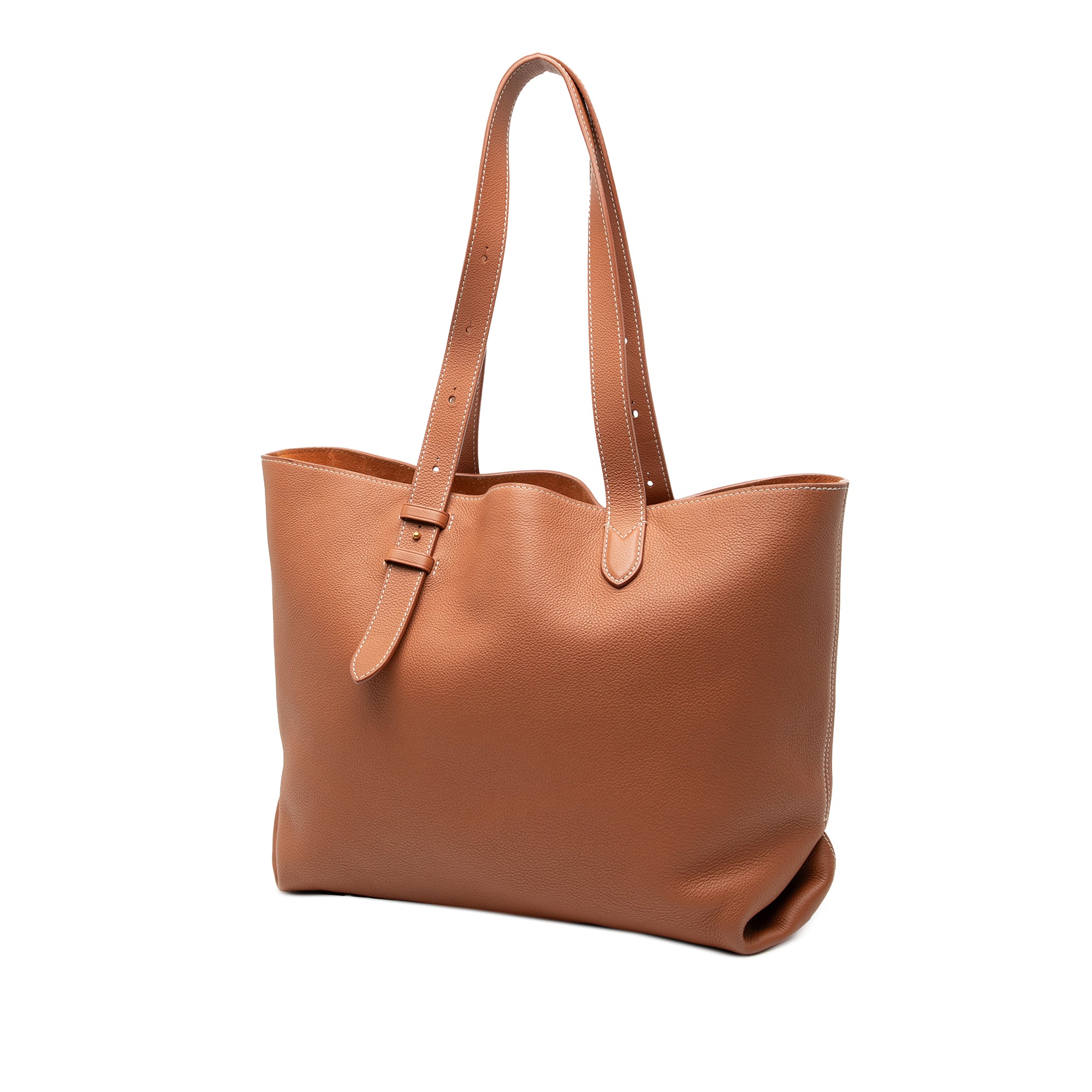 Grained Calfskin Low Key Cabas MM