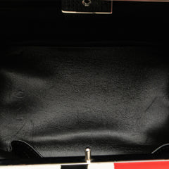 Leather Baiadera Frame Bag