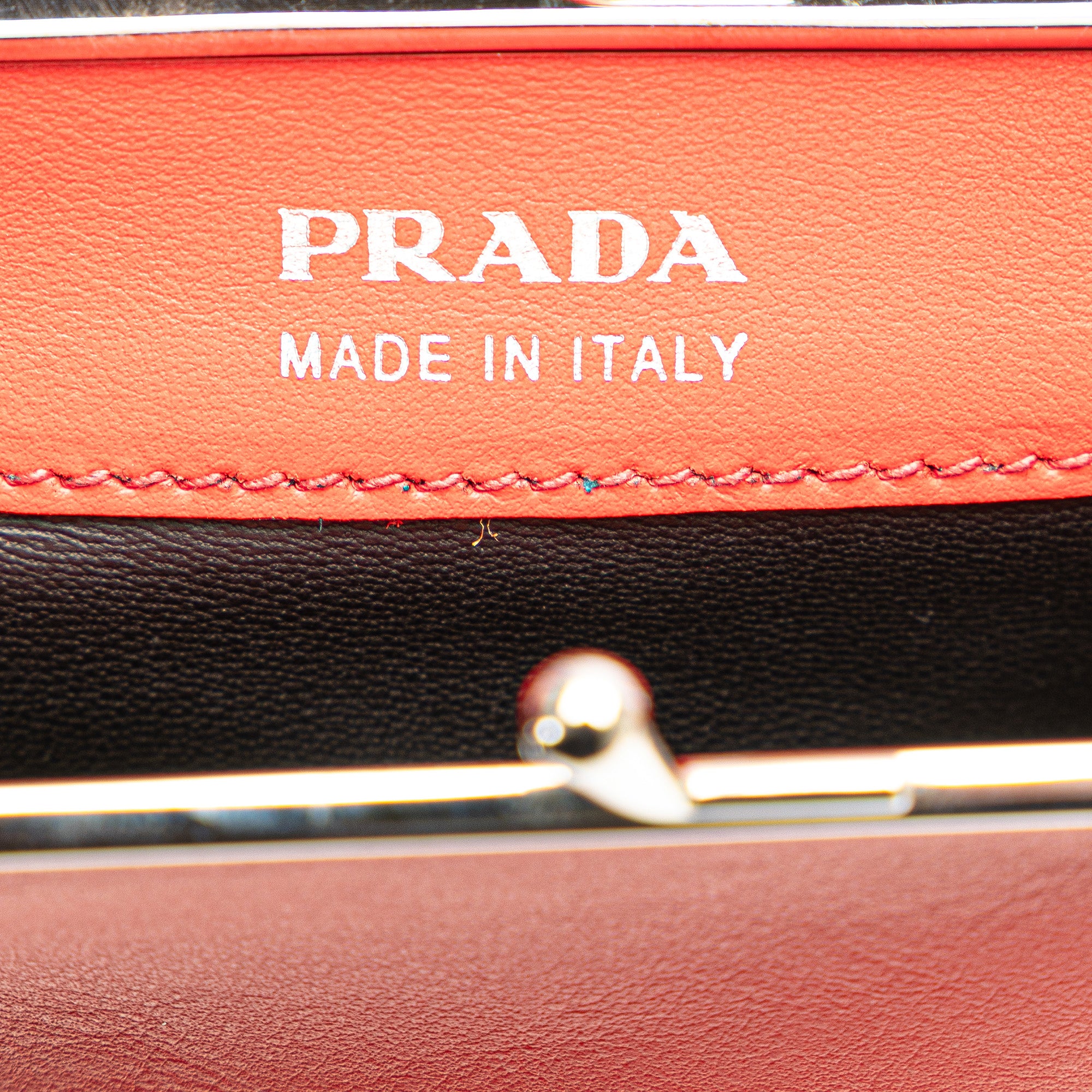 Leather Baiadera Frame Bag
