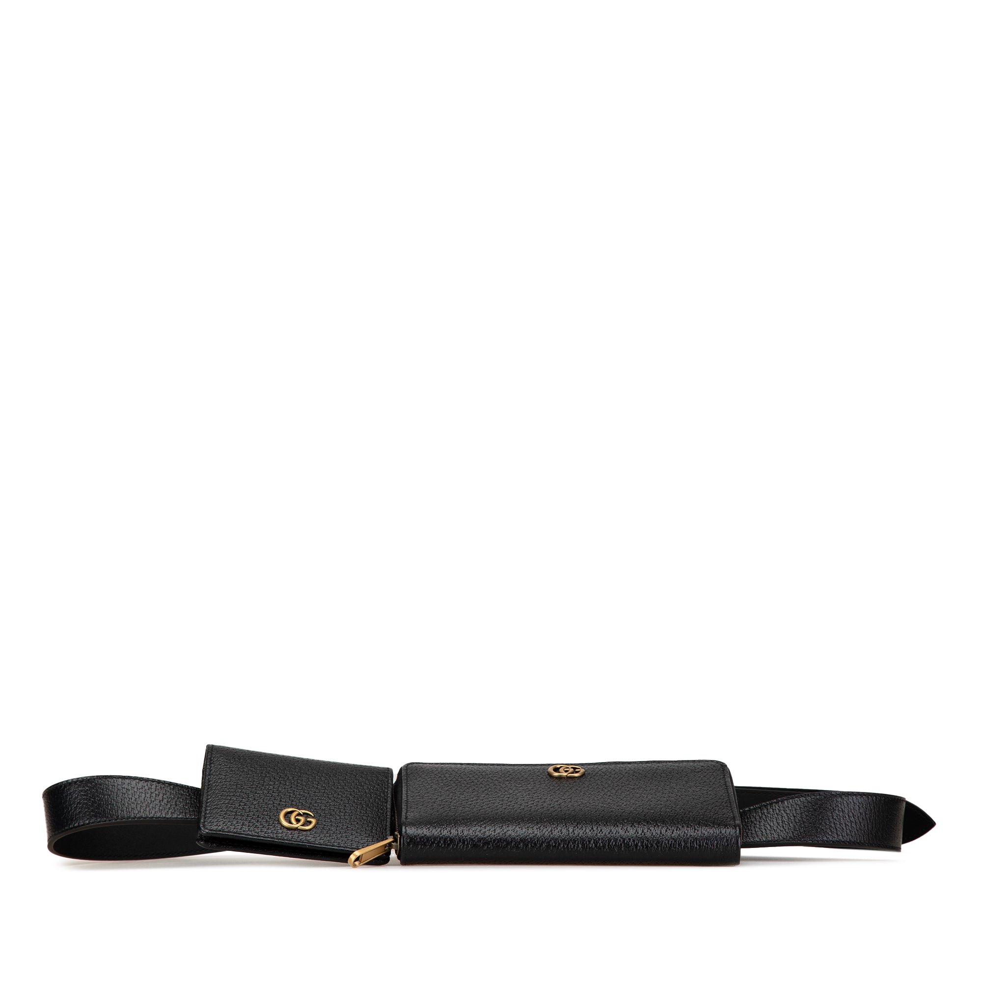 GG Marmont Leather Double Belt Bag
