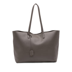 Large Leather East West Shopping Tote