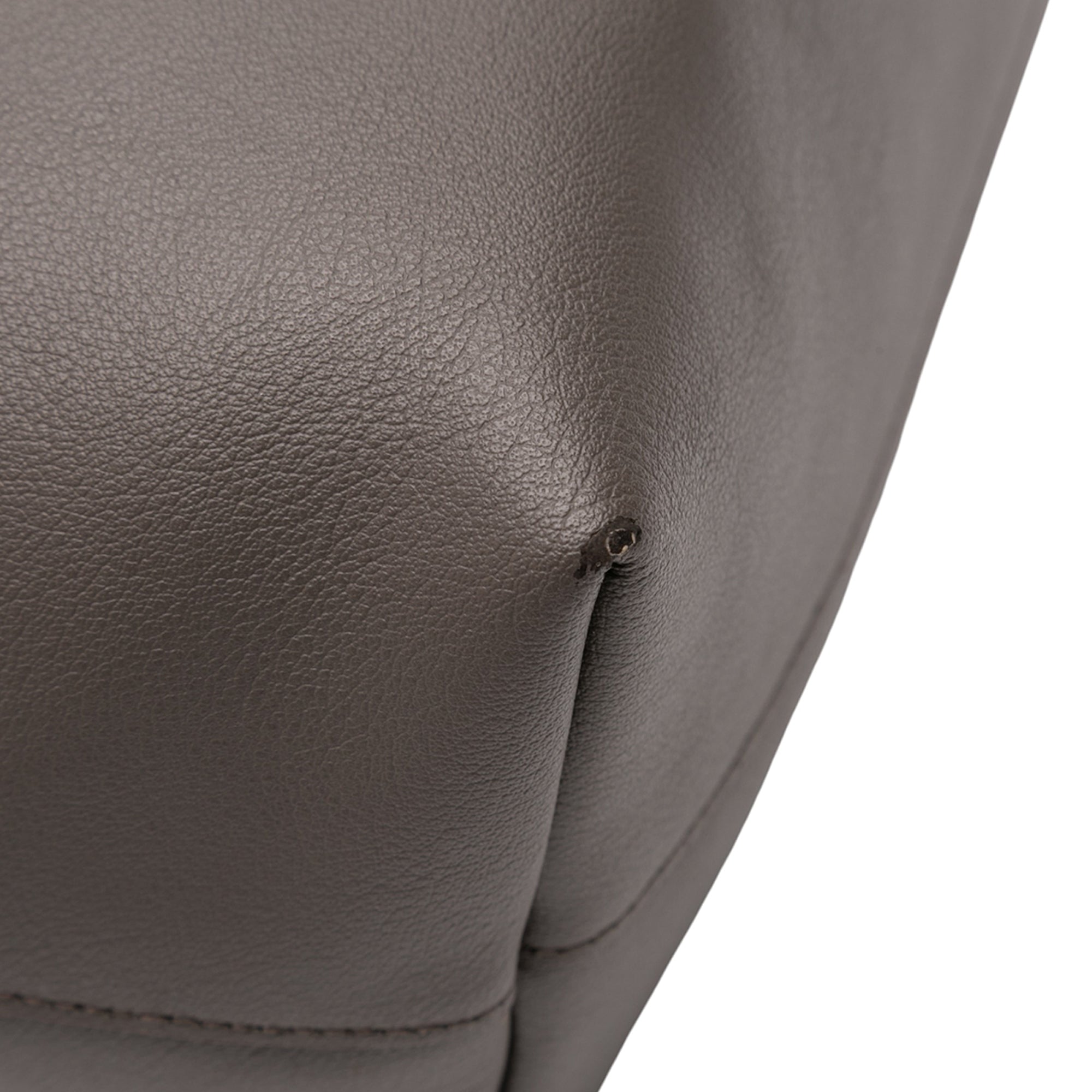 Large Leather East West Shopping Tote