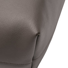 Large Leather East West Shopping Tote