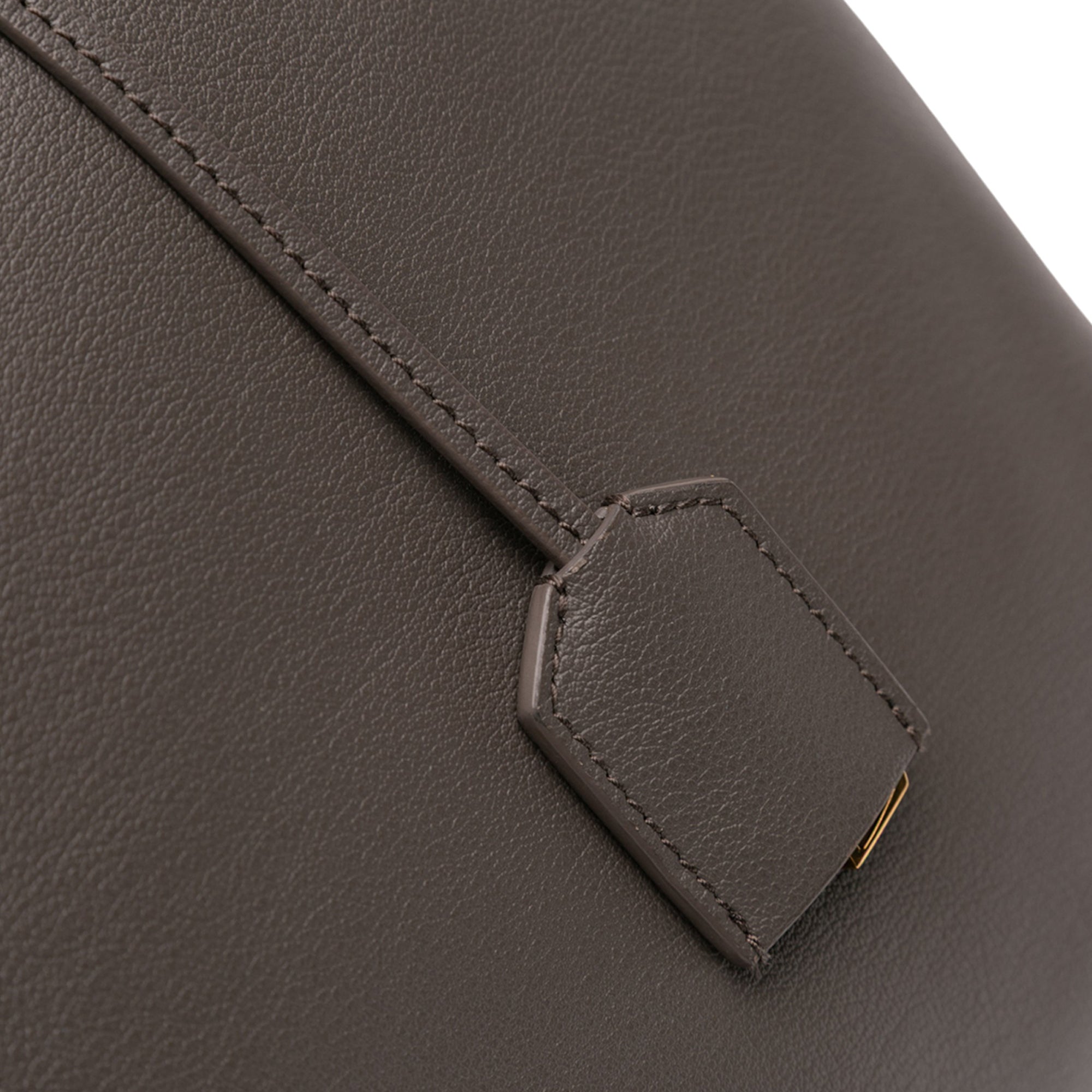 Large Leather East West Shopping Tote