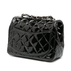 Mini Square Classic Patent Single Flap