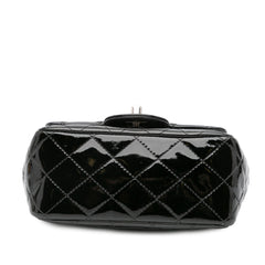 Mini Square Classic Patent Single Flap