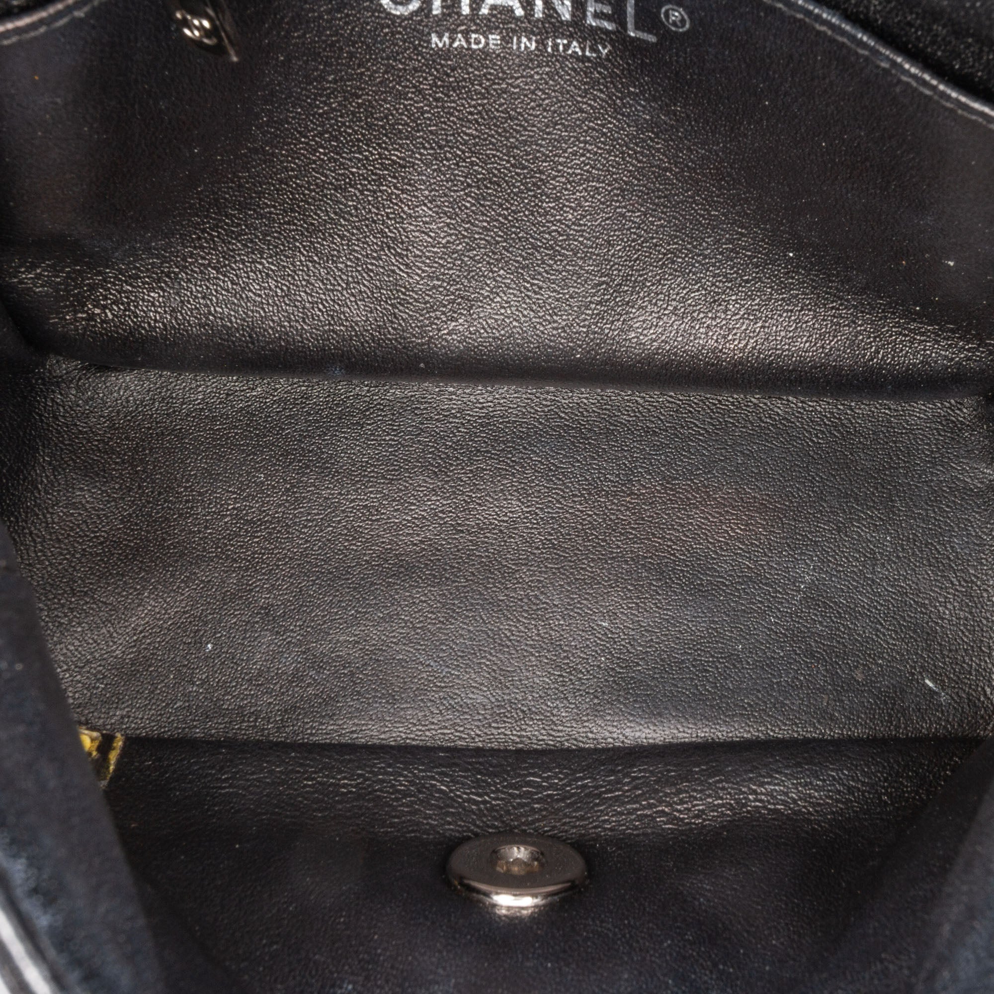 Mini Square Classic Patent Single Flap