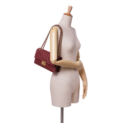 Quilted Lambskin Pagoda Accordion Flap