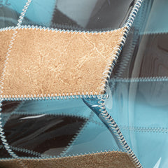 PVC and Suede Naked Patchwork Tote