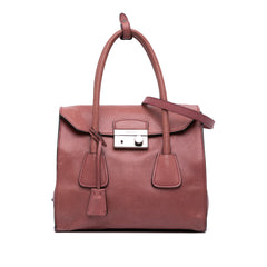 Glace Calf Sound Lock Satchel