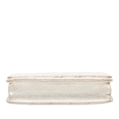 CC Quilted Metallic Lambskin Wallet on Chain