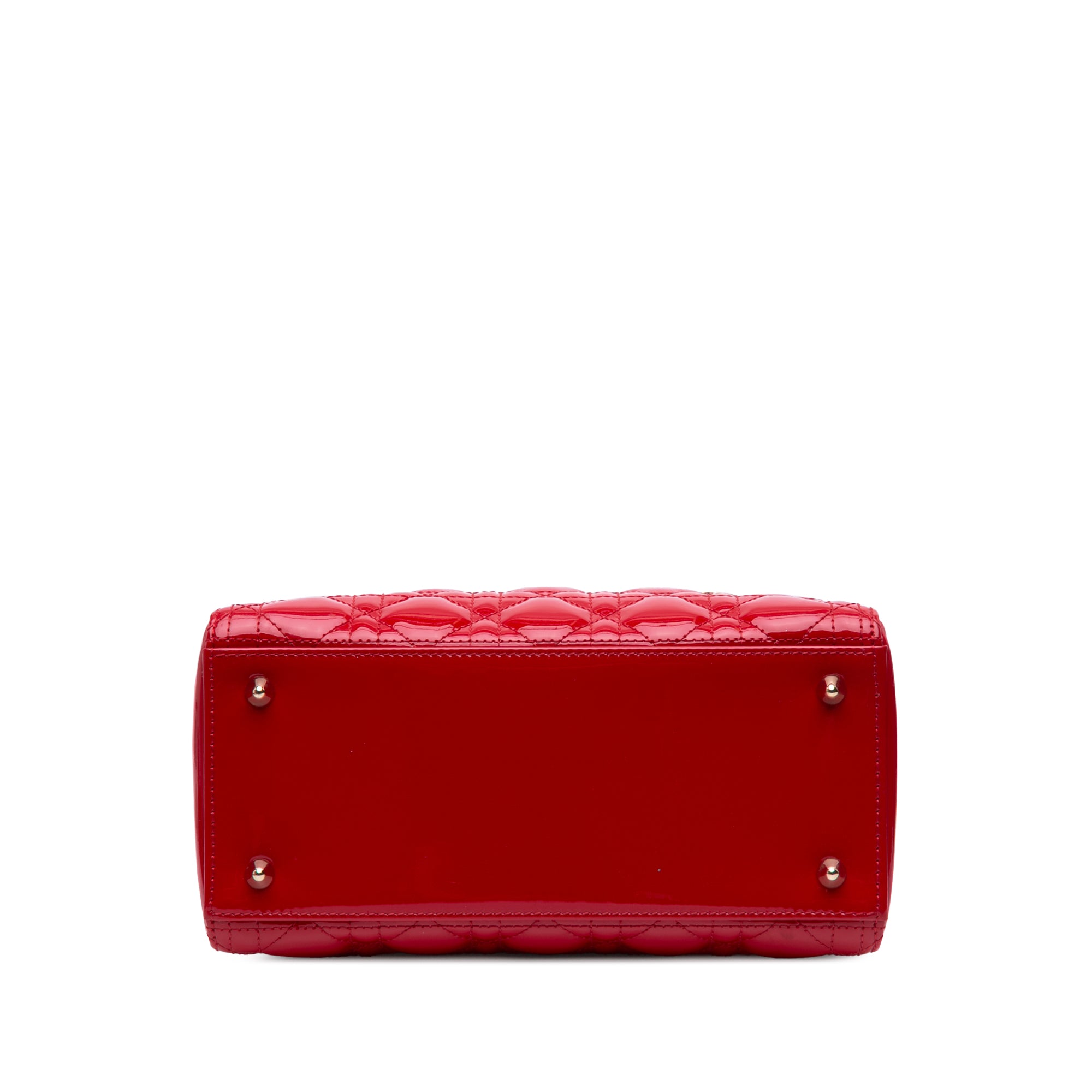 Medium Patent Cannage Lady Dior