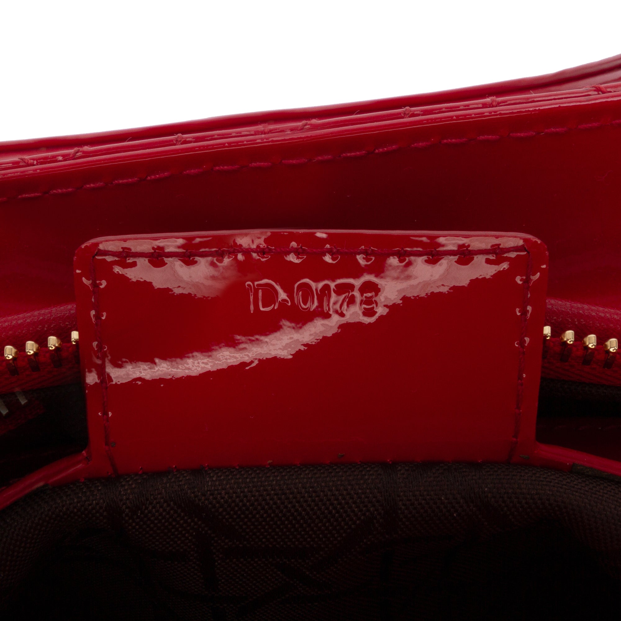 Medium Patent Cannage Lady Dior