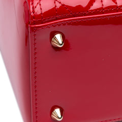 Medium Patent Cannage Lady Dior