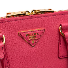 Medium Saffiano Lux Promenade Satchel