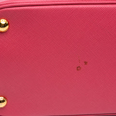 Medium Saffiano Lux Promenade Satchel