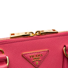 Medium Saffiano Lux Promenade Satchel
