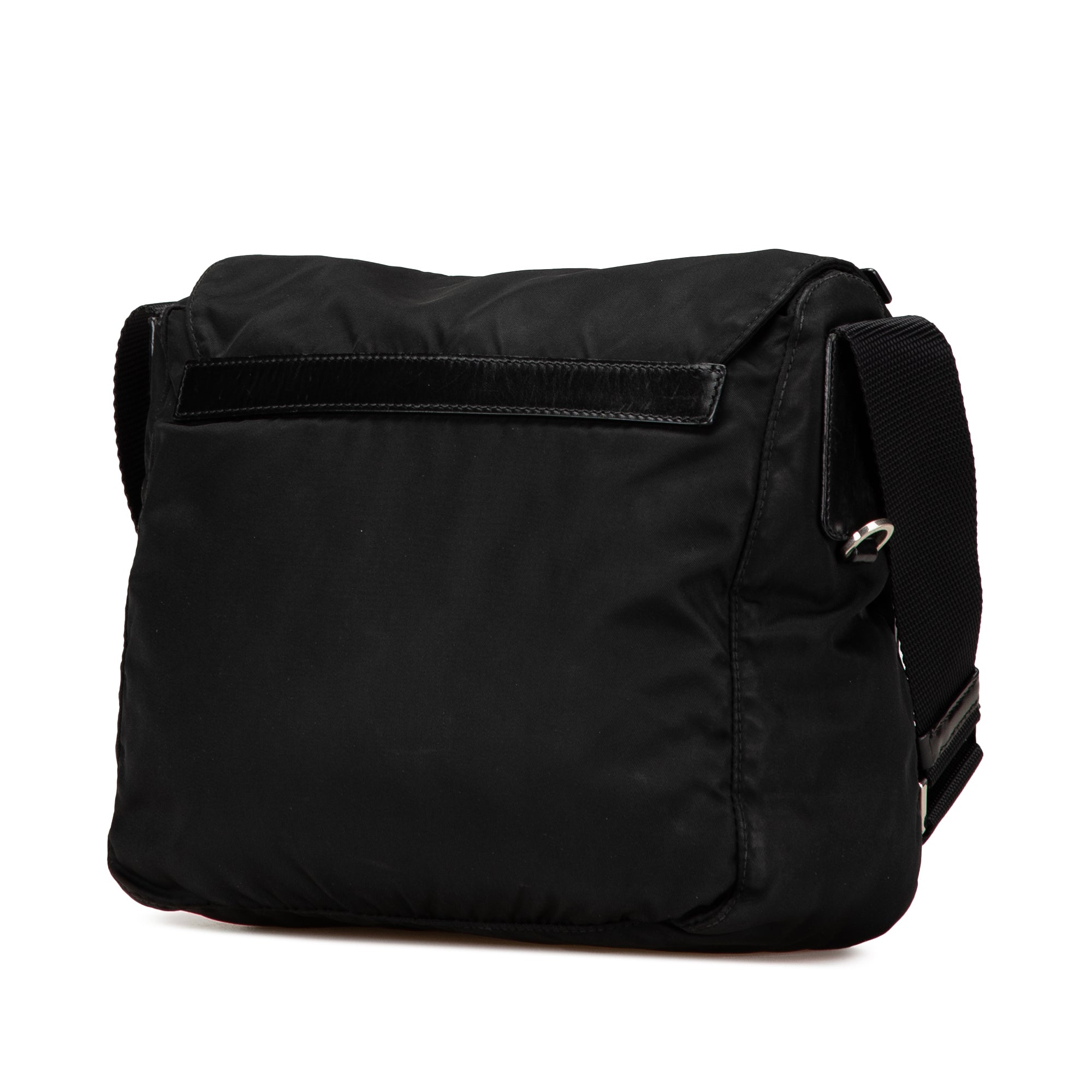 Tessuto Zip Buckle Messenger Bag