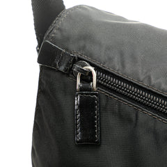 Tessuto Zip Buckle Messenger Bag