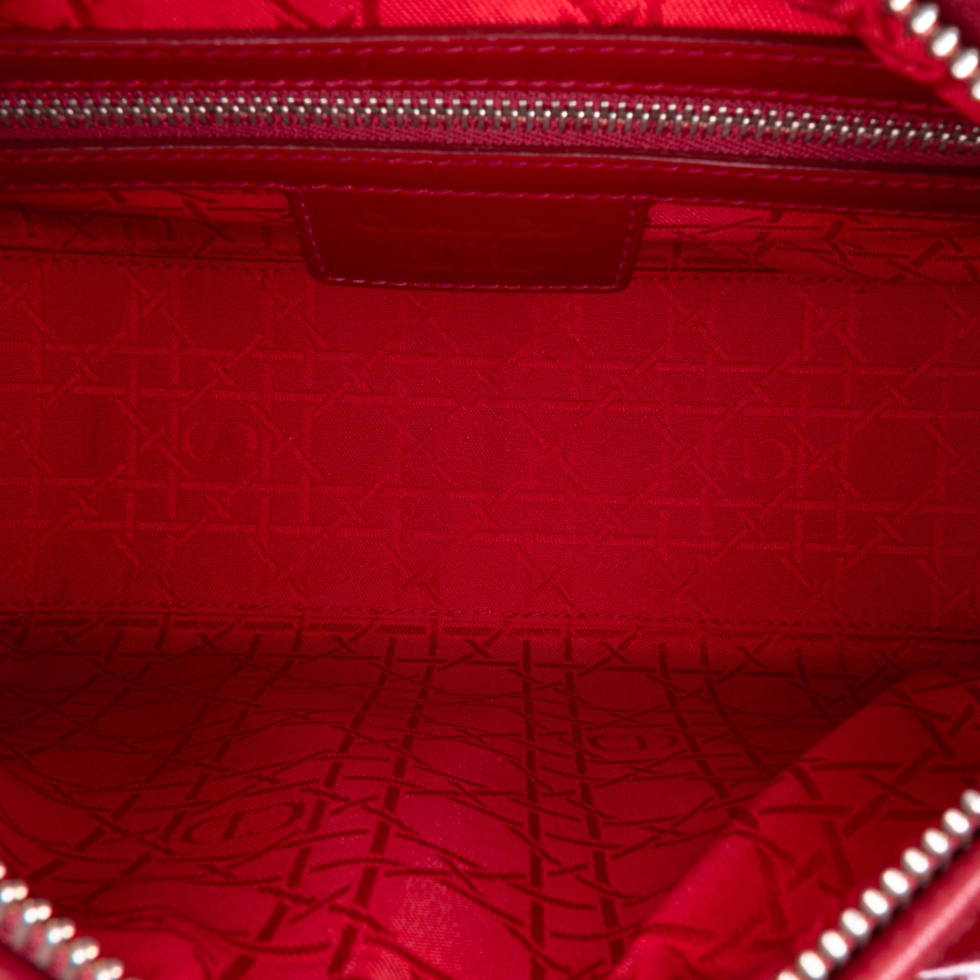 Medium Patent Cannage Lady Dior