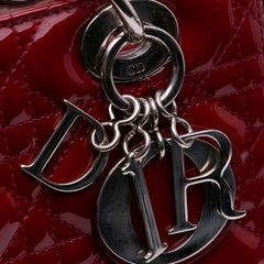 Medium Patent Cannage Lady Dior