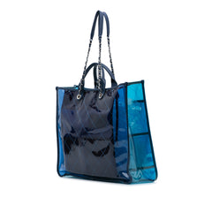 Large Quilted PVC Coco Splash Shopping Tote