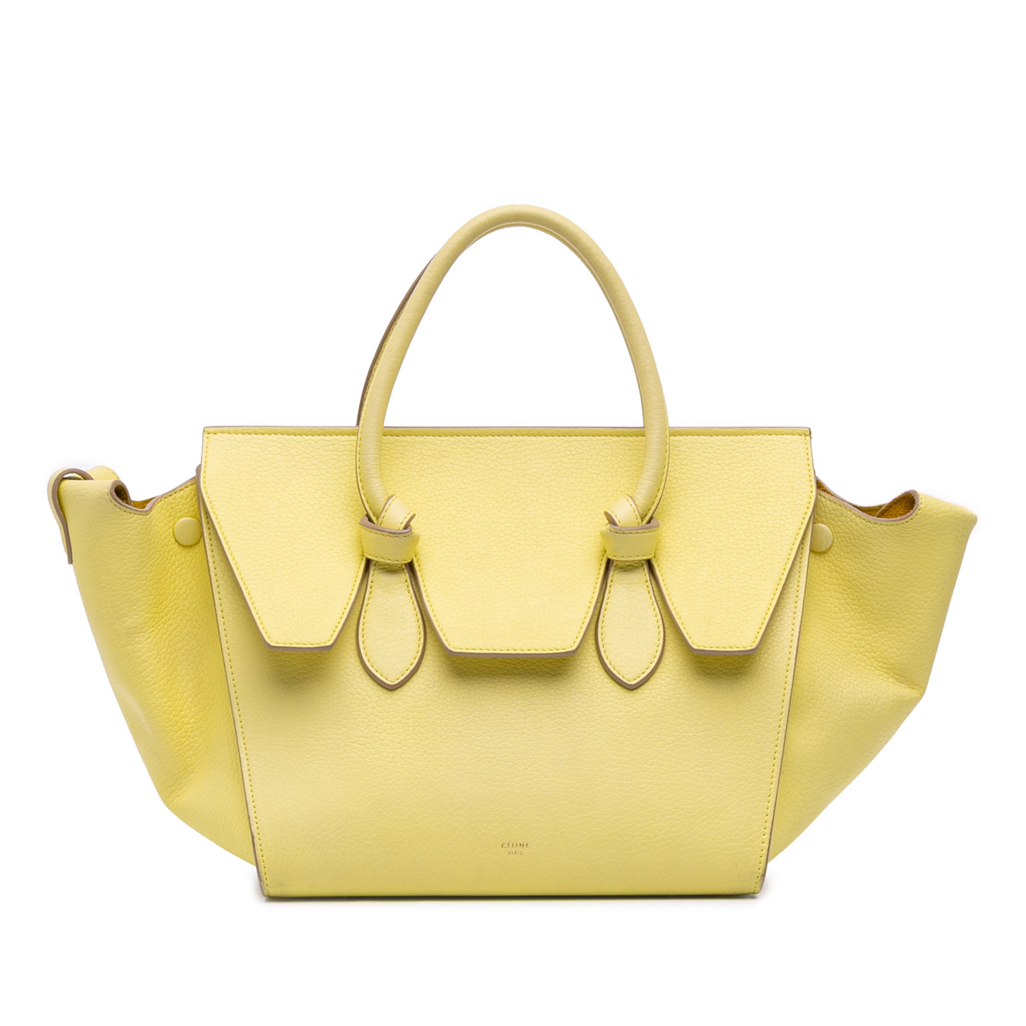 Small Grained Calfskin Tie Tote