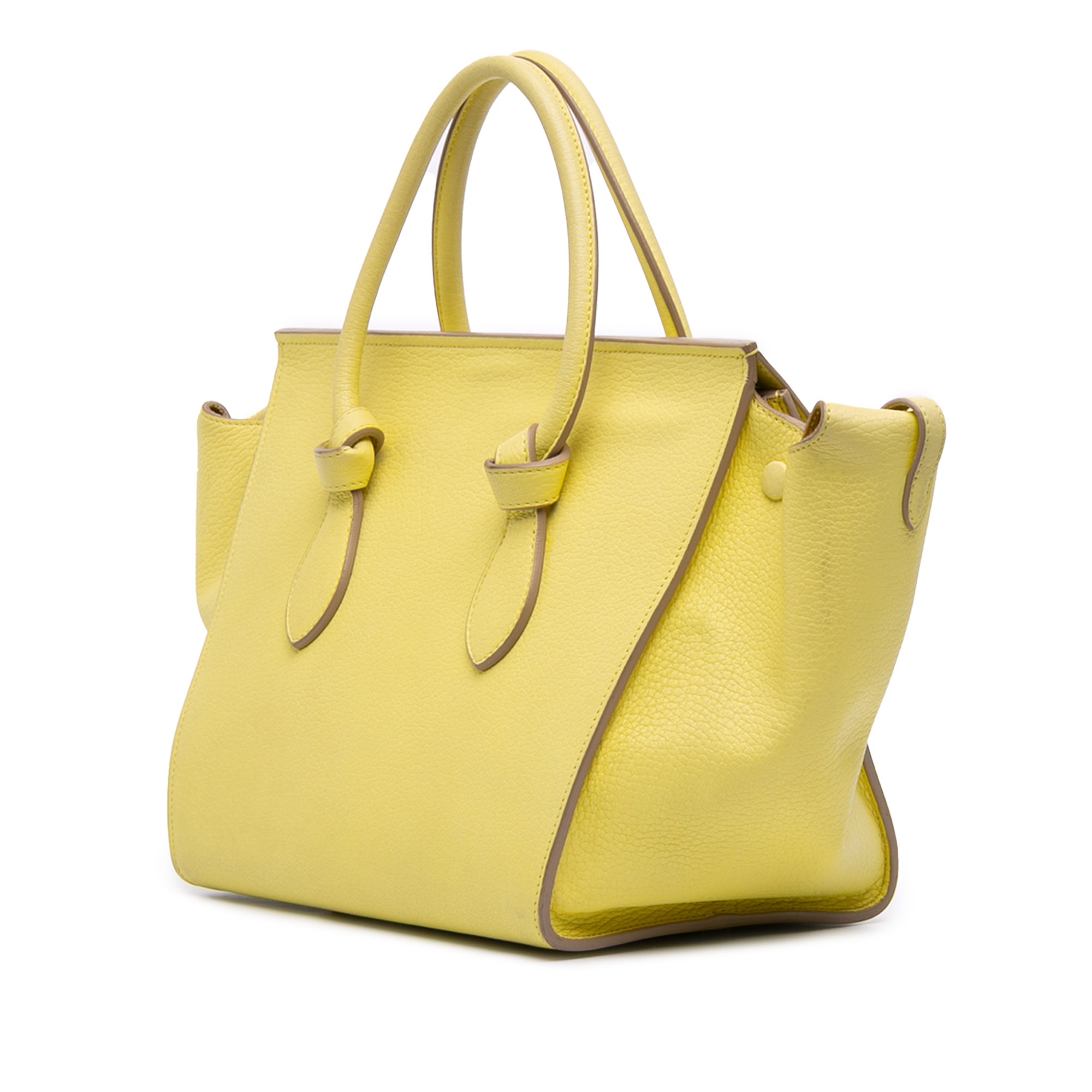 Small Grained Calfskin Tie Tote