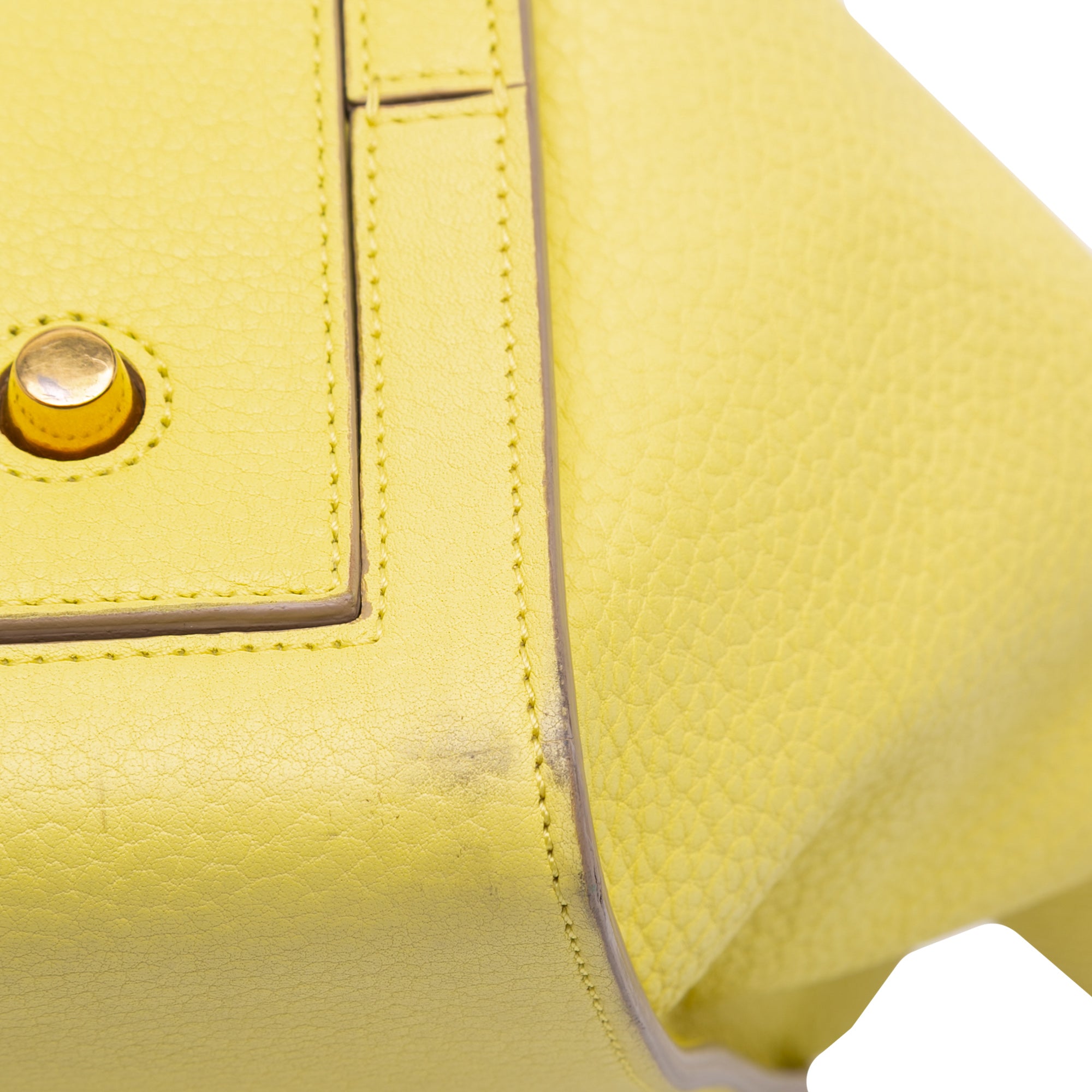 Small Grained Calfskin Tie Tote