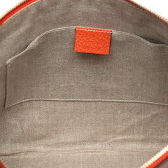 Calfskin Bamboo Tassel Clutch