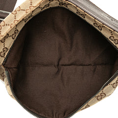 GG Canvas Double Pocket Belt Bag