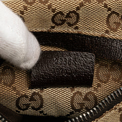 GG Canvas Double Pocket Belt Bag