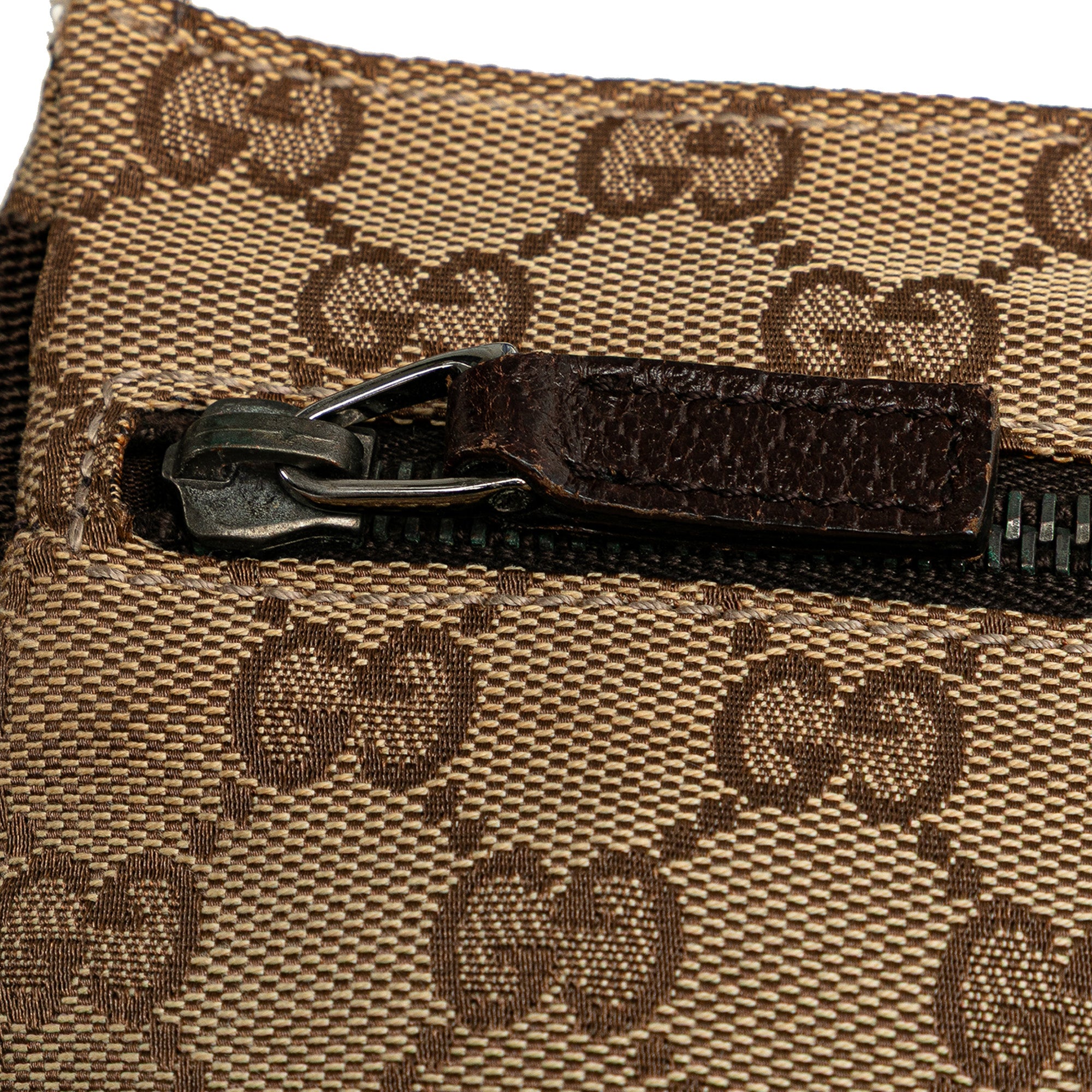 GG Canvas Double Pocket Belt Bag