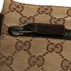 GG Canvas Double Pocket Belt Bag
