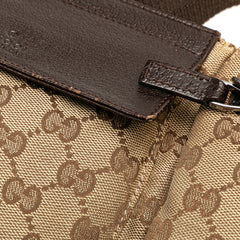 GG Canvas Double Pocket Belt Bag