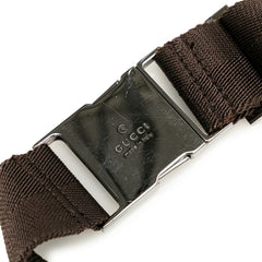 GG Canvas Double Pocket Belt Bag