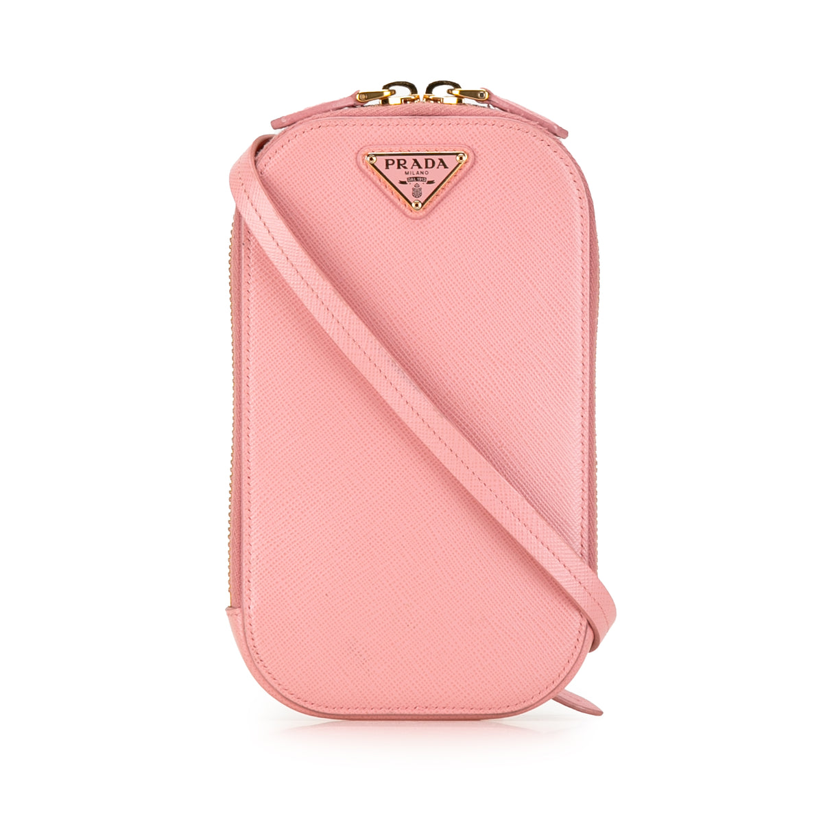 Mini Saffiano Crossbody Phone Pouch