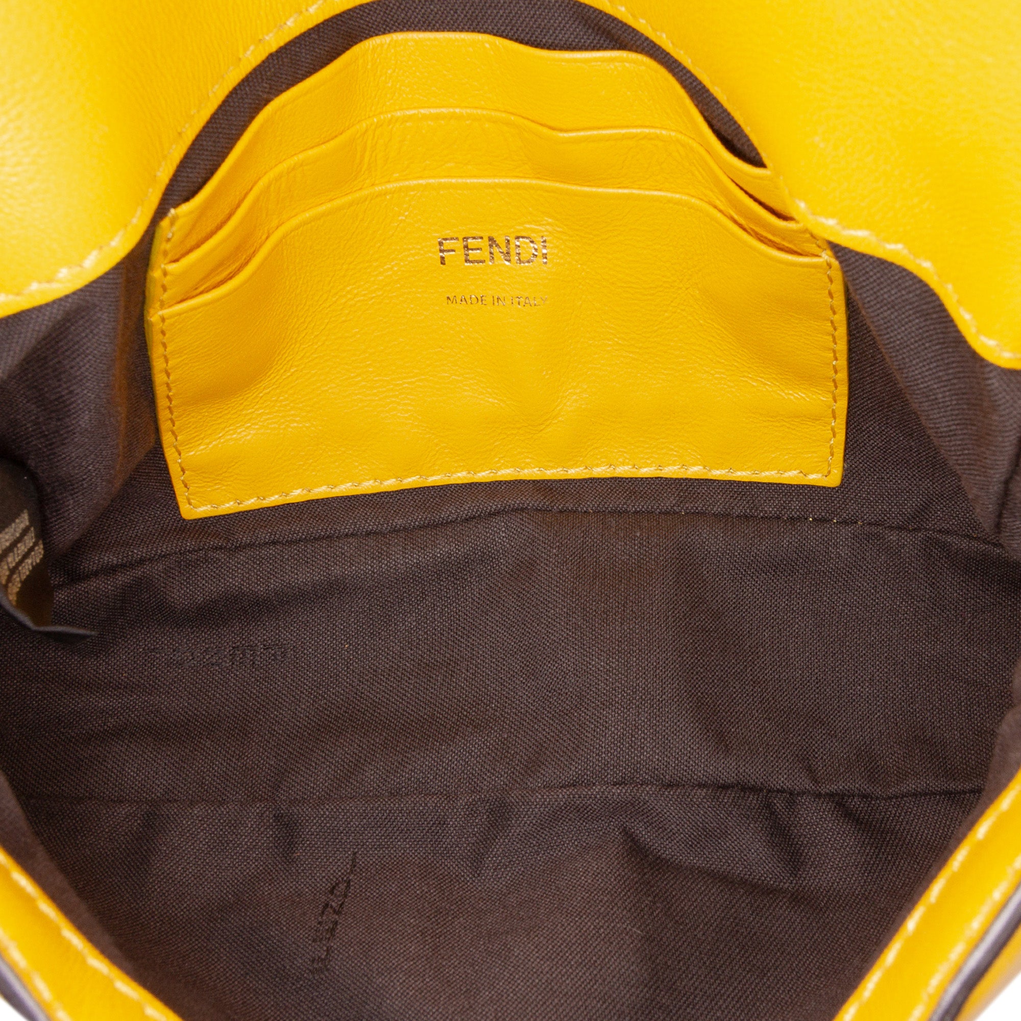 Mini Zucca Embossed Leather Baguette Satchel
