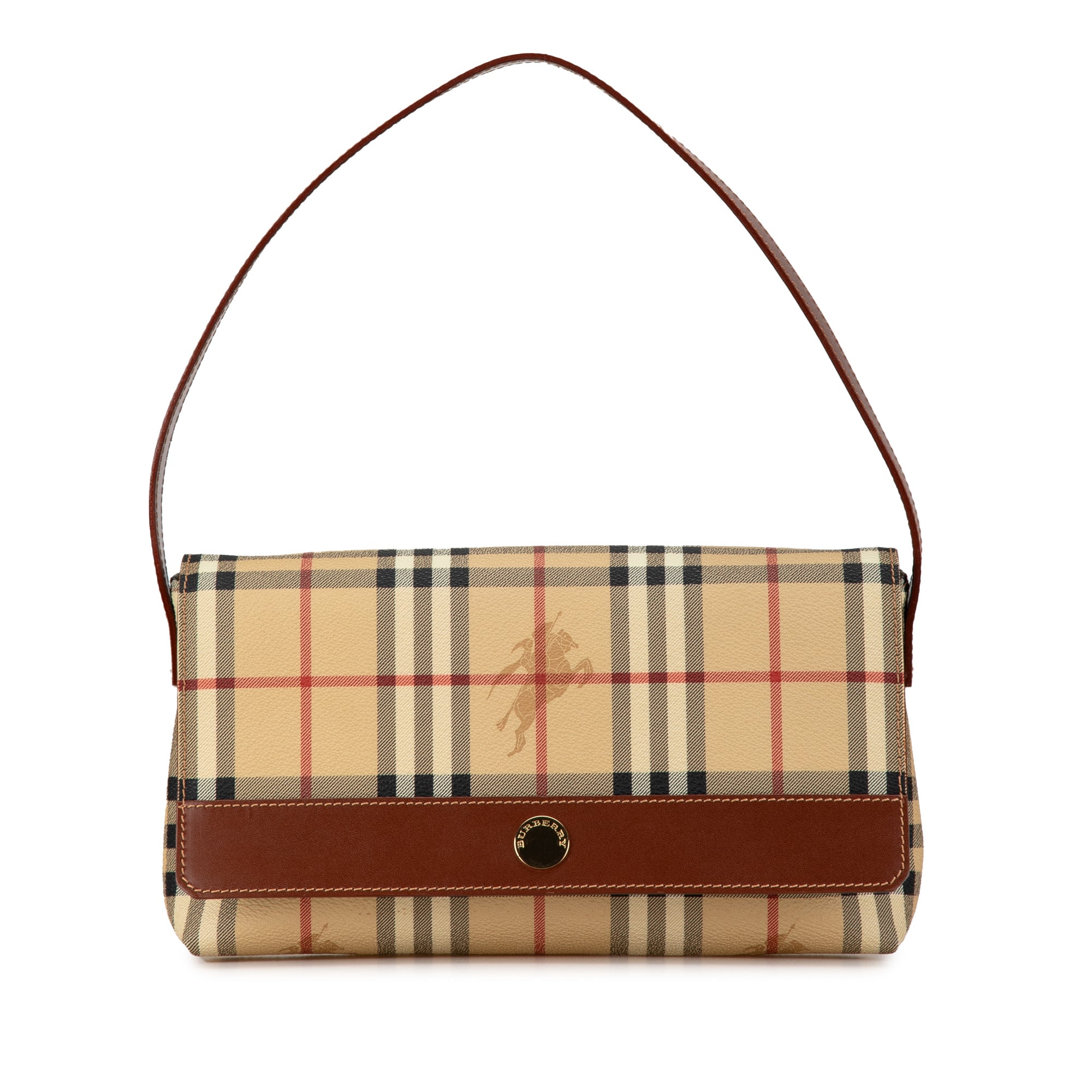 Haymarket Check Coated Canvas Shoulder Bag